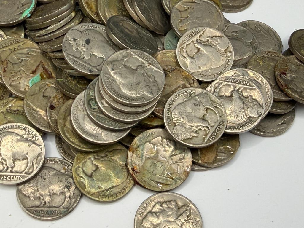 U.S. BUFFALO NICKEL AND LIBERTY "V" NICKELS - 7