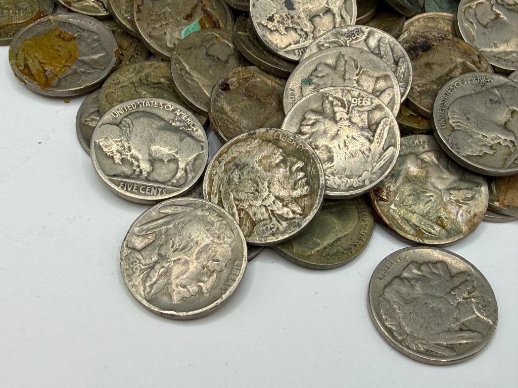 U.S. BUFFALO NICKEL AND LIBERTY "V" NICKELS - 8