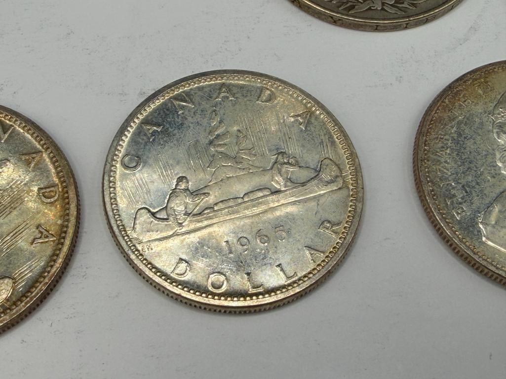 ASSORTED FOREIGN SILVER COINS INCLUDING FIVE MEXICO COINS, FOUR CANADIAN COINS, AND MORE - 11