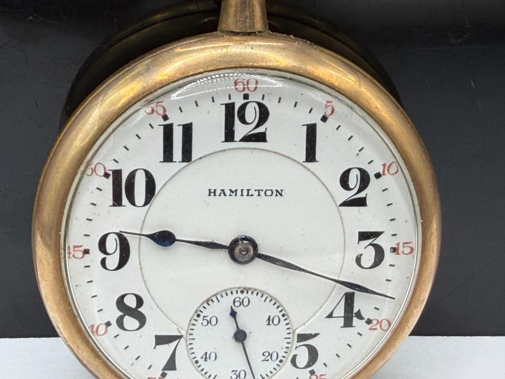ANTIQUE 1923 HAMILTON GRADE 992 21 JEWELS POCKET WATCH - 2