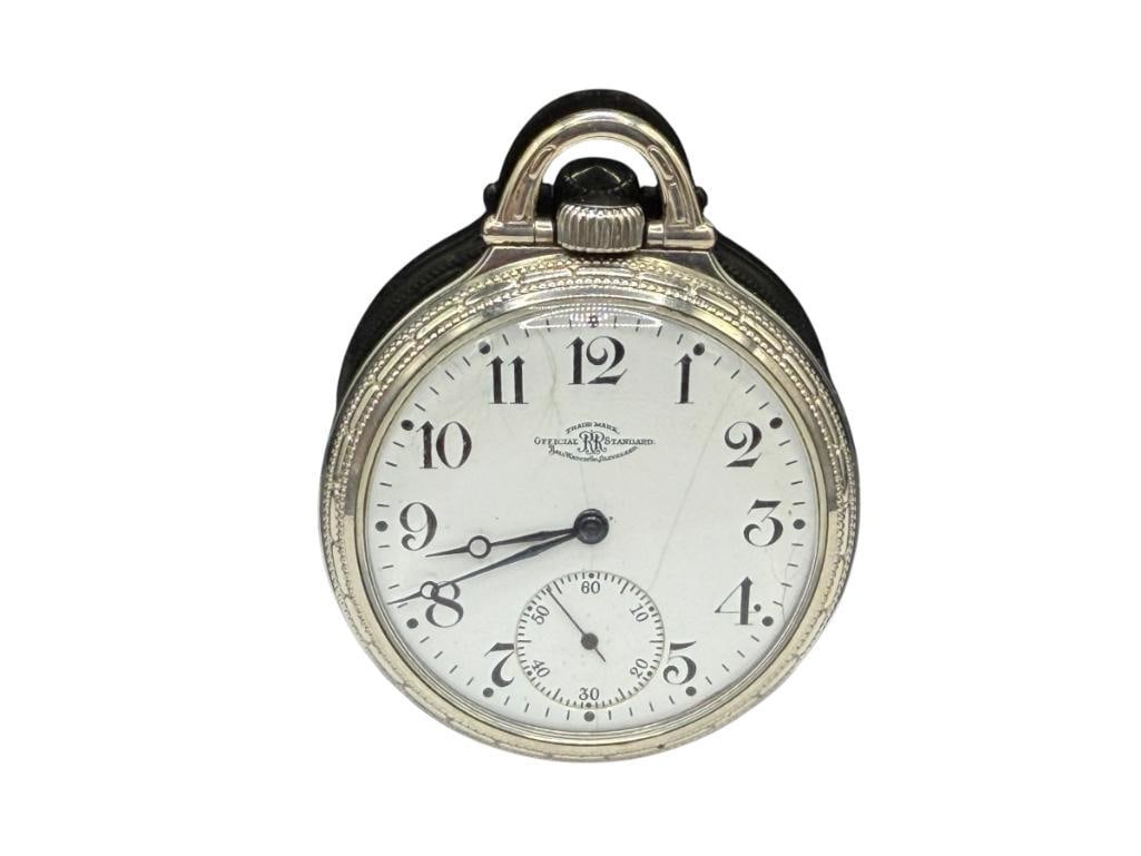 ANTIQUE 1906 BALL GRADE OFFICIAL STANDARD 19 JEWELS POCKET WATCH (1 of 10)