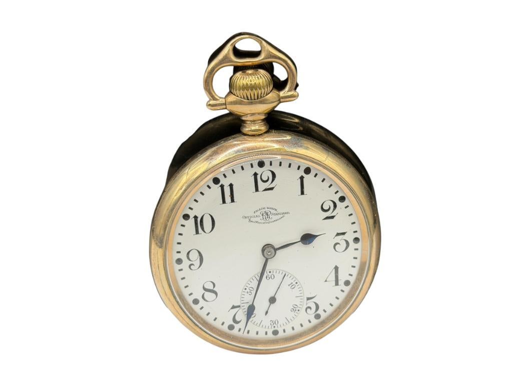 ANTIQUE 1919 BALL GRADE OFFICIAL STANDARD 21 JEWELS POCKET WATCH (1 of 10)