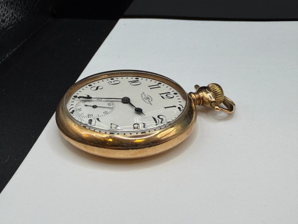 ANTIQUE 1919 BALL GRADE OFFICIAL STANDARD 21 JEWELS POCKET WATCH - 4
