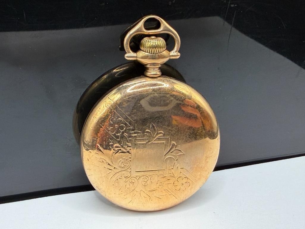 ANTIQUE 1919 BALL GRADE OFFICIAL STANDARD 21 JEWELS POCKET WATCH - 5