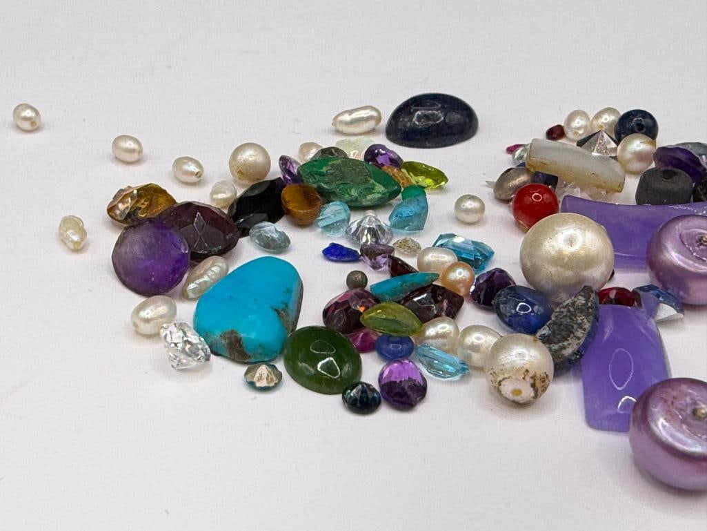 ASSORTED GEMSTONES AND SIMULATED GEMSTONES - 2