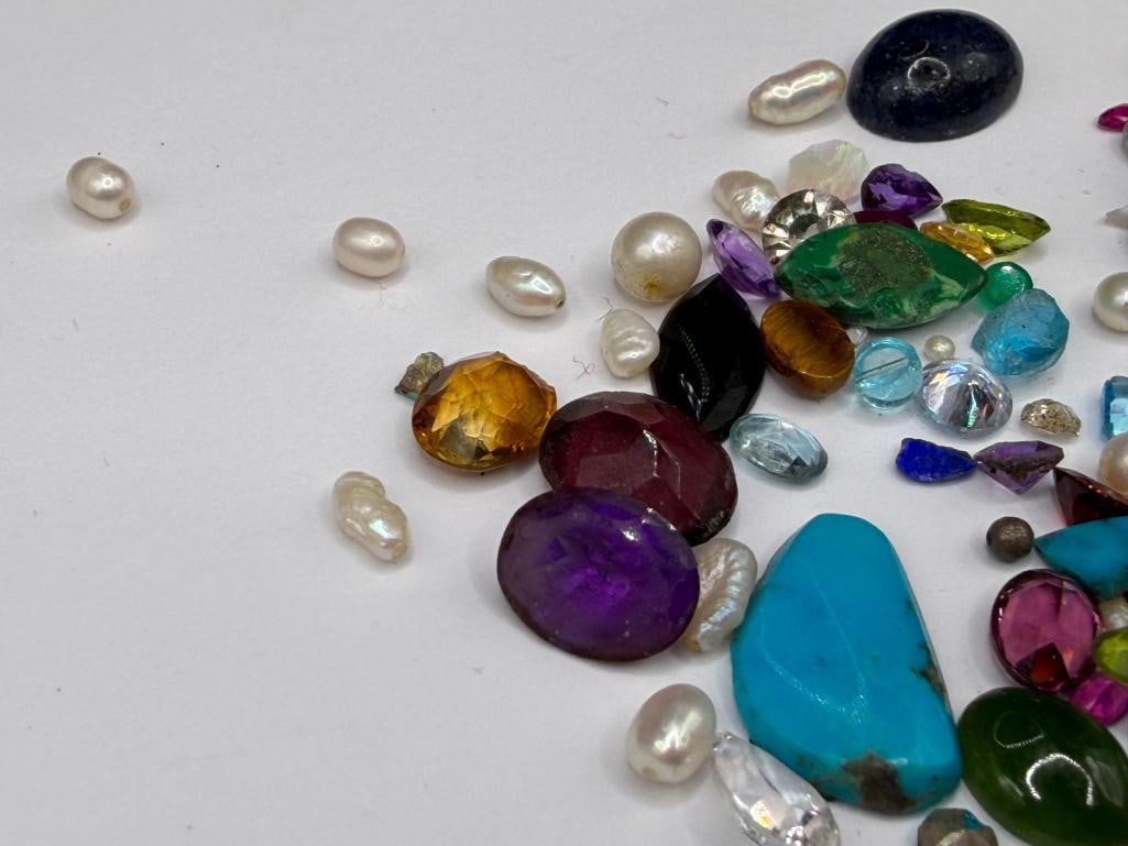 ASSORTED GEMSTONES AND SIMULATED GEMSTONES - 3