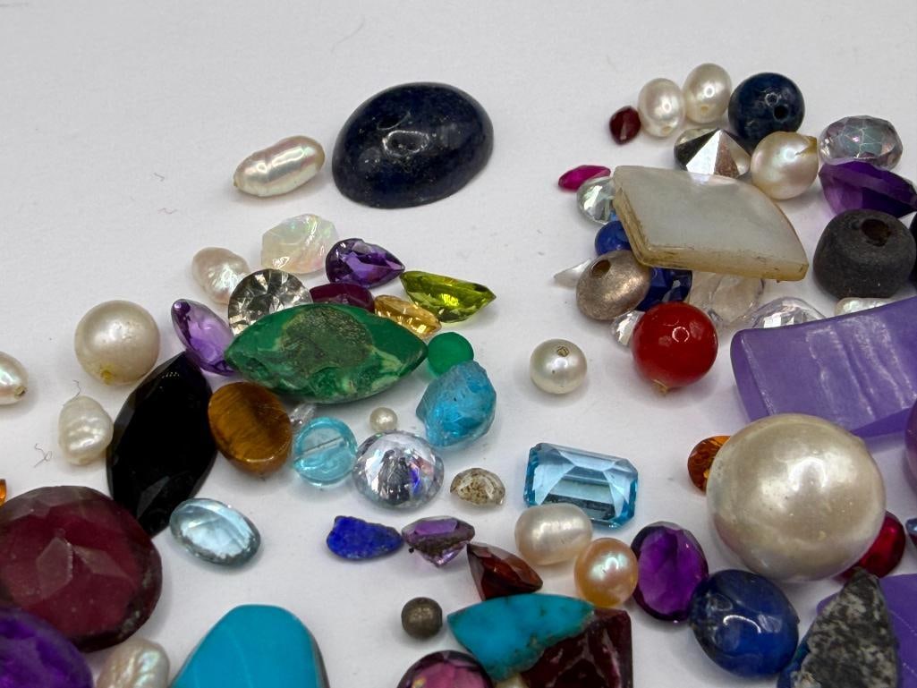 ASSORTED GEMSTONES AND SIMULATED GEMSTONES - 4
