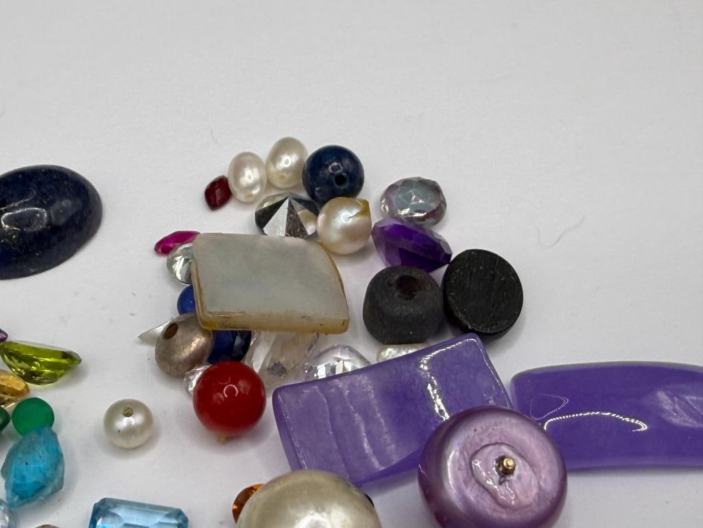 ASSORTED GEMSTONES AND SIMULATED GEMSTONES - 5