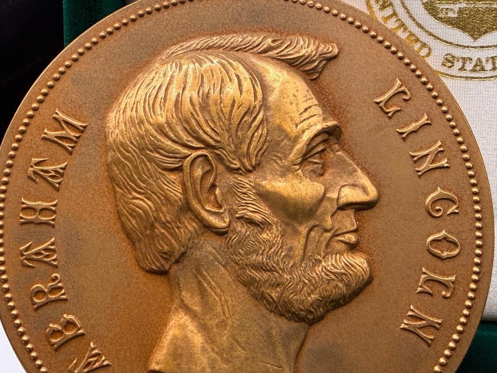 U.S. MINT ABRAHAM LINCOLN PRESIDENTIAL INAUGURATION BRONZE MEDAL - 5