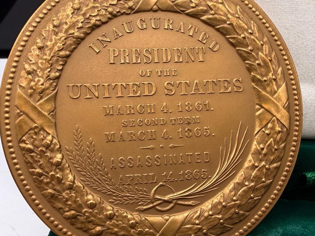 U.S. MINT ABRAHAM LINCOLN PRESIDENTIAL INAUGURATION BRONZE MEDAL - 7
