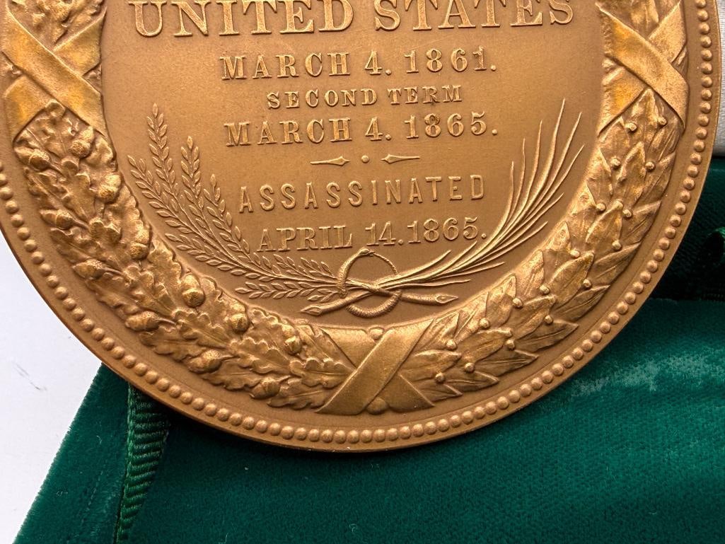 U.S. MINT ABRAHAM LINCOLN PRESIDENTIAL INAUGURATION BRONZE MEDAL - 8