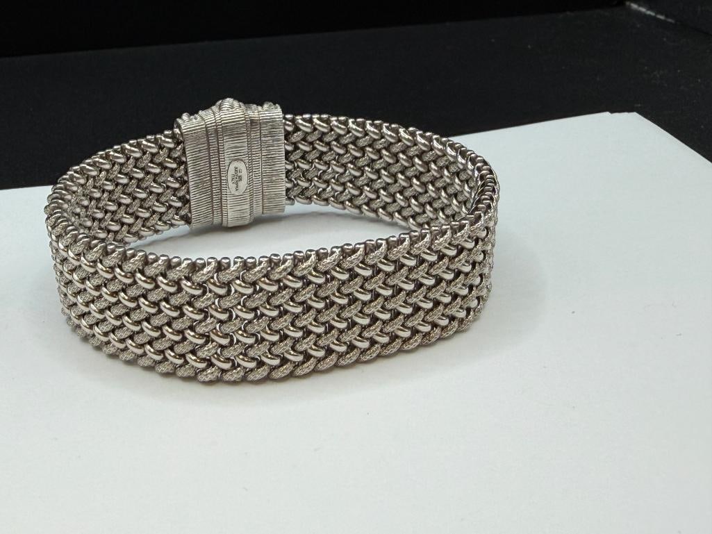JUDITH RIPKA DESIGNER SIGNED STERLING SILVER JEWELRY INCLUDING RING, BRACELET, AND EARRINGS - 9