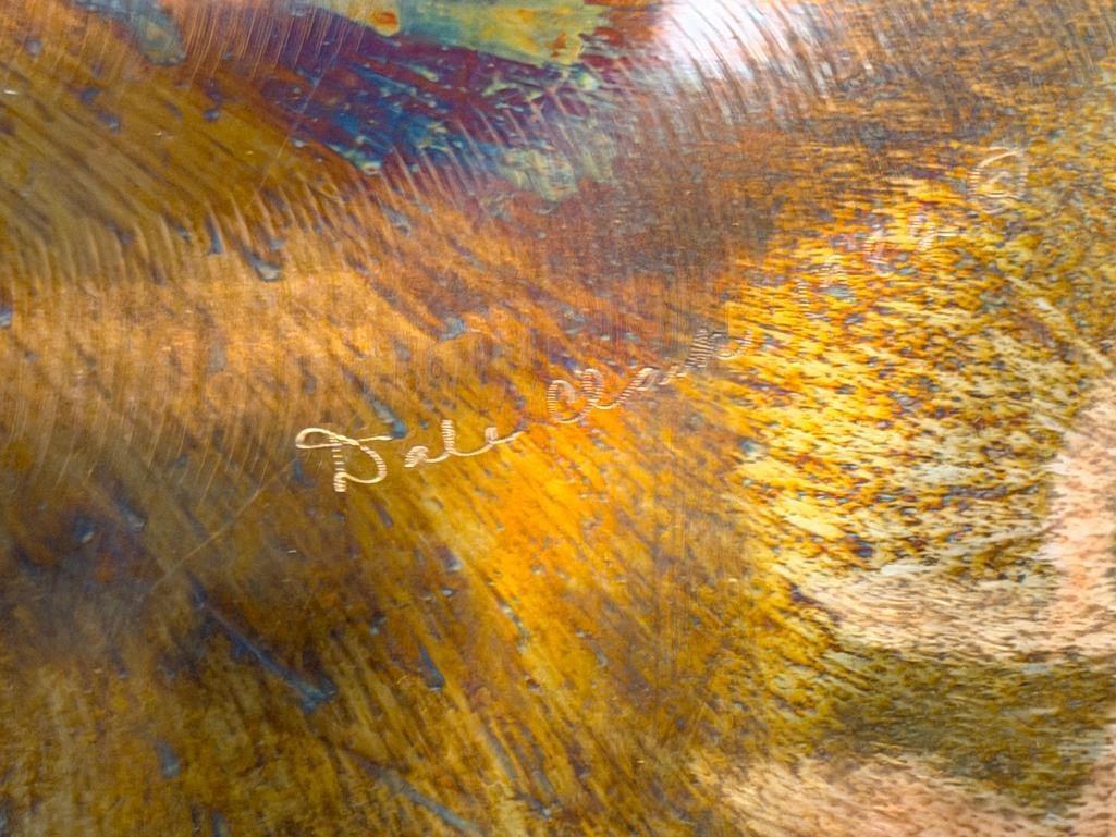 DALE CLARK CALIFORNIA ARTIST ORIGINAL ENGRAVED METAL ART NO. 694 - 8