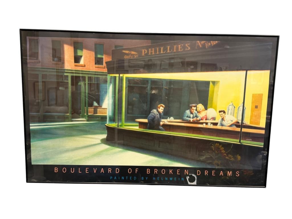 GOTTFRIED HELNWEIN LARGE POSTER PRINT TITLED BOULEVARD OF BROKEN DREAMS (1 of 7)