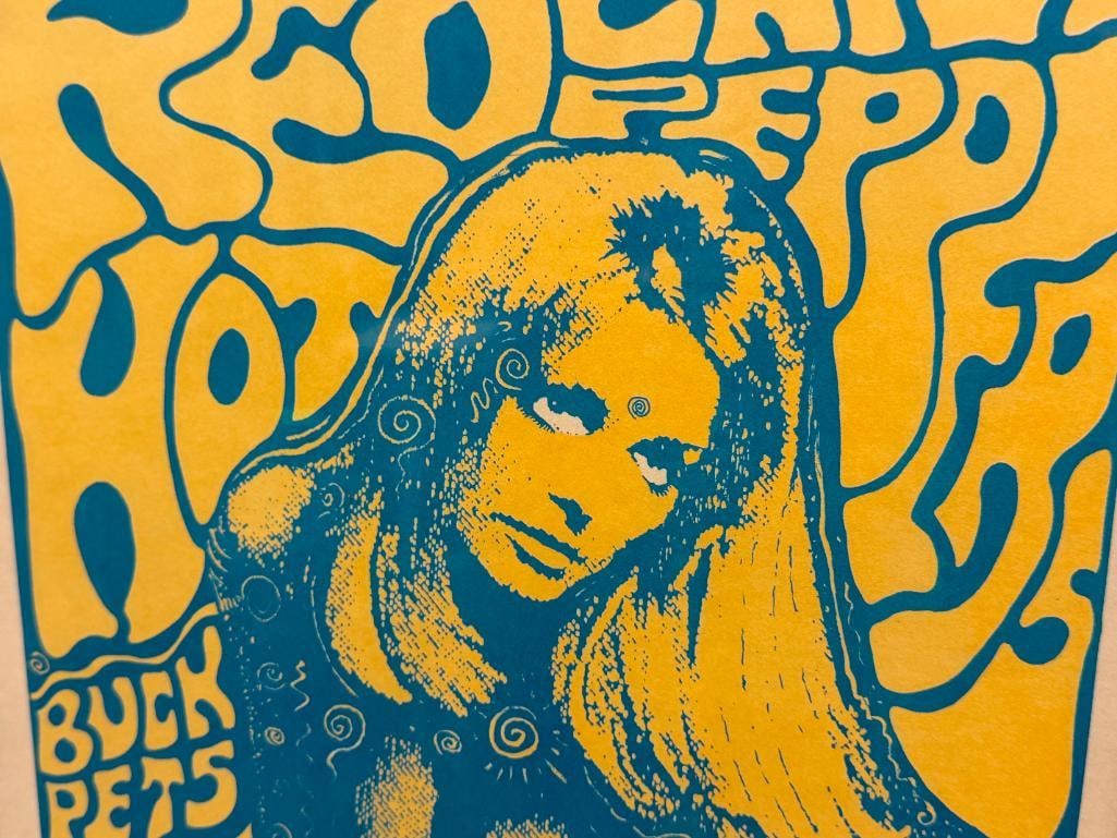 1989SILKSCREEN COSTER POSTER BY RENOWNED ARTIST FRANK KOZIK FOR RED HOT CHILI PEPPERS SHOW - 2