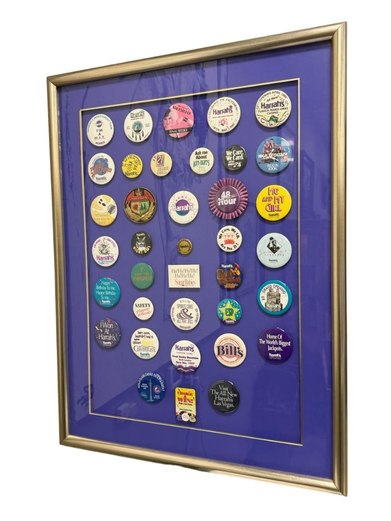 CIRCA 1990'S HARRAH'S RENO, ATLANTIC CITY, SKAGIT VALLEY, LAKE TAHOE, ETC. CASINO BUTTONS COLLECT... (1 of 11)