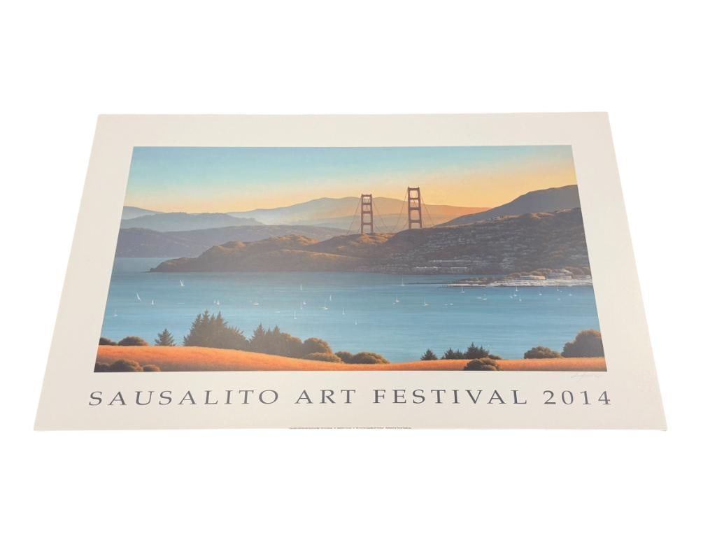 KATHLEEN LIPINSKI SIGNED 2014 SAUSALITO ART FESTIVAL POSTER ON FOAM BOARD (1 of 9)