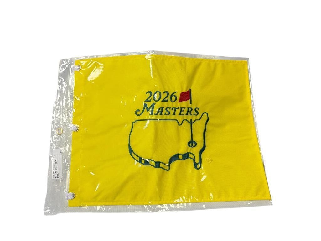 2026 MASTERS GOLD TOURNAMENT PIN FLAG SOUVENIR AUGUSTA NATIONAL GOLF CLUB (1 of 5)