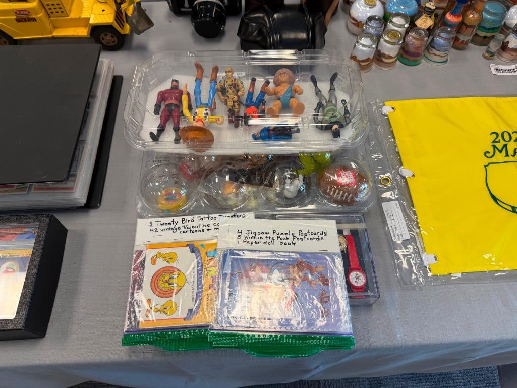COLLECTION OF CHILDRENS KIDS MEAL TOYS, DISNEY CHARACTER WRISTWATCHES, PUZZLES, ACTION FIGURES - 2