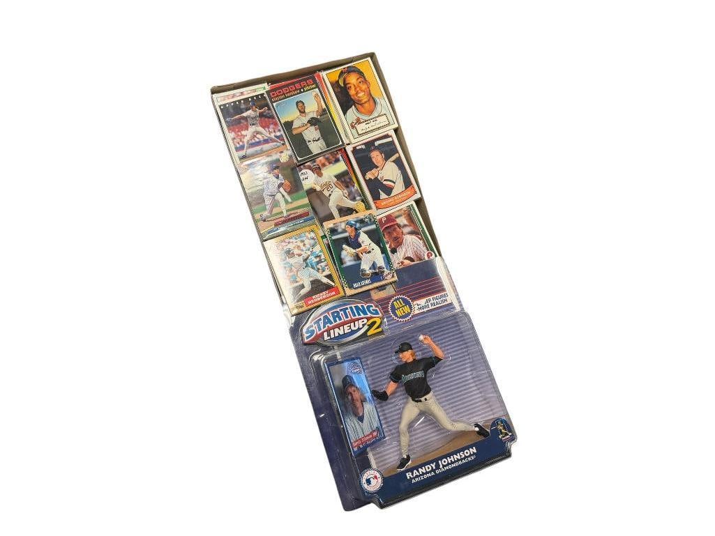 OVER 60 COLLATED SPORTS CARD PACKS PLUS STARTING LINEUP 2 RANDY JOHNSON SPORT FIGURE BY HASBRO (1 of 19)