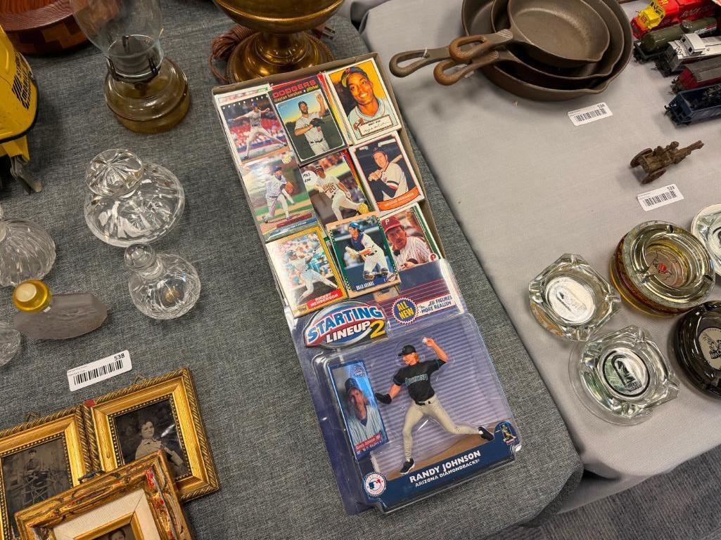 OVER 60 COLLATED SPORTS CARD PACKS PLUS STARTING LINEUP 2 RANDY JOHNSON SPORT FIGURE BY HASBRO - 2
