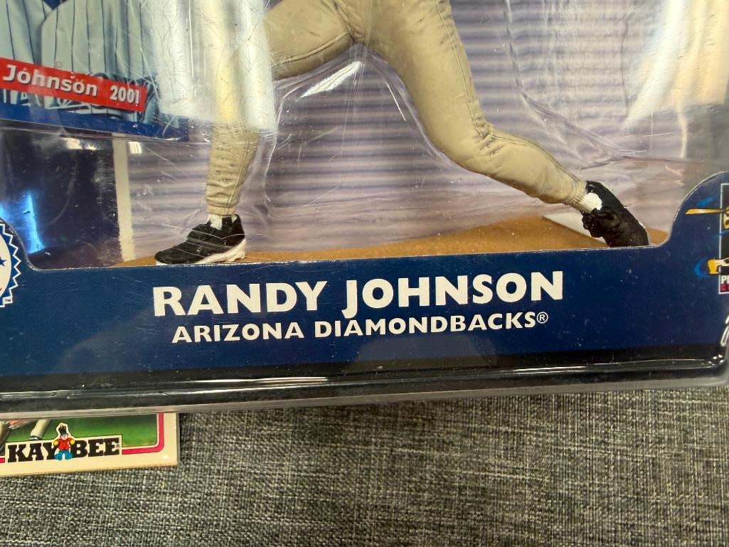 OVER 60 COLLATED SPORTS CARD PACKS PLUS STARTING LINEUP 2 RANDY JOHNSON SPORT FIGURE BY HASBRO - 3