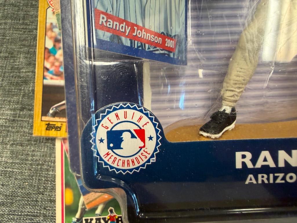 OVER 60 COLLATED SPORTS CARD PACKS PLUS STARTING LINEUP 2 RANDY JOHNSON SPORT FIGURE BY HASBRO - 4