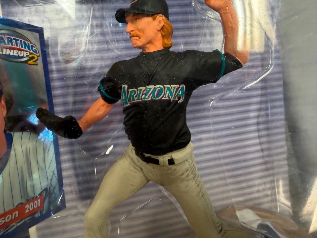 OVER 60 COLLATED SPORTS CARD PACKS PLUS STARTING LINEUP 2 RANDY JOHNSON SPORT FIGURE BY HASBRO - 8
