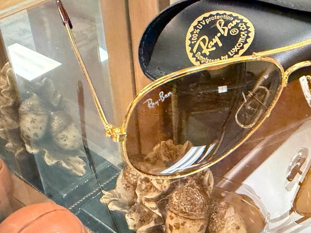RAYBAN CLASSIC AVIATOR SUNGLASSES ARITA GOLD FRAME WITH BROWN LENSES RB 3025 - 3