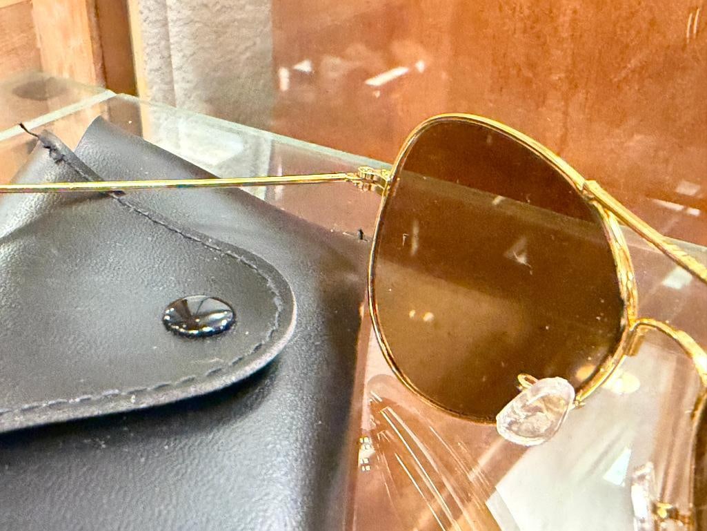 RAYBAN CLASSIC AVIATOR SUNGLASSES ARITA GOLD FRAME WITH BROWN LENSES RB 3025 - 5
