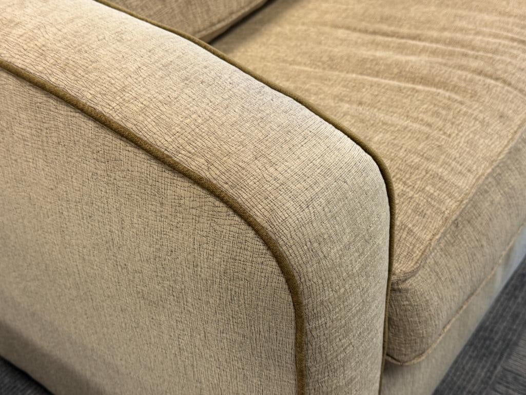 HIATT FURNITURE OLIVE GREEN UPHOLSTERED OVESIZE ARMCHAIR - 5