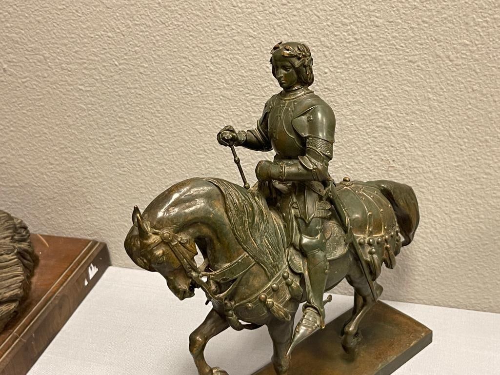 ANTOINE - LOUIS BARYE FRENCH ARTIST BRONZE SCULPTURE CHARLES VII THE VICTORIOUS EQUESTRIAN SCULPT... - 5