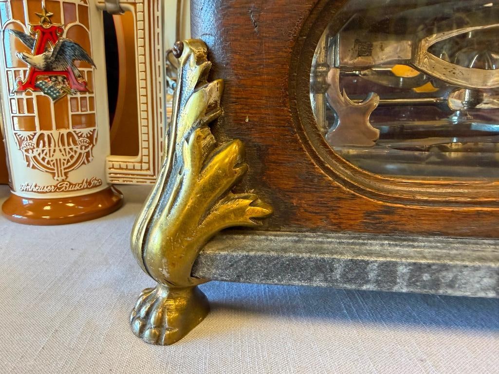 EARLY 20TH CENTURY INDUSTRIAL BALANCE SCALE F. DOMINGO ARCIELLO ARGENTINA NO 2041 MARBLE AND BRASS - 8