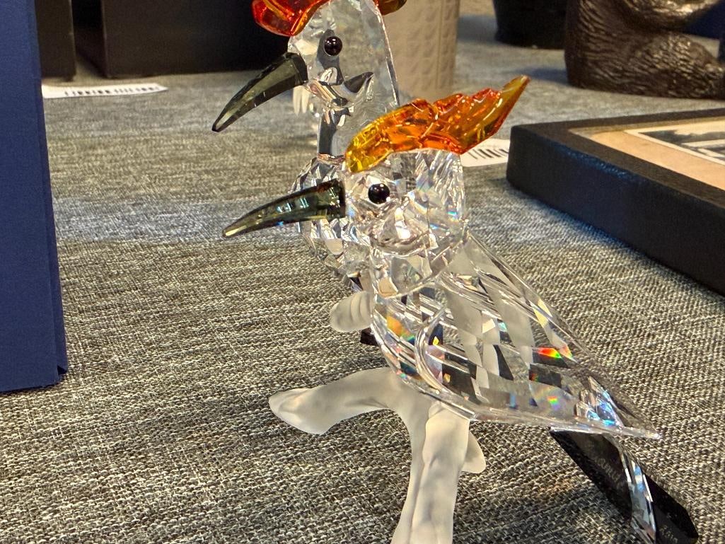 SWAROVKSI CRYSTAL HOOPES BIRD FIGURINES DESIGNED AND SIGNED BY ELISABETH ADAMER RELEASED IN 2008 - 4