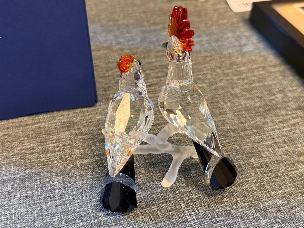 SWAROVKSI CRYSTAL HOOPES BIRD FIGURINES DESIGNED AND SIGNED BY ELISABETH ADAMER RELEASED IN 2008 - 5