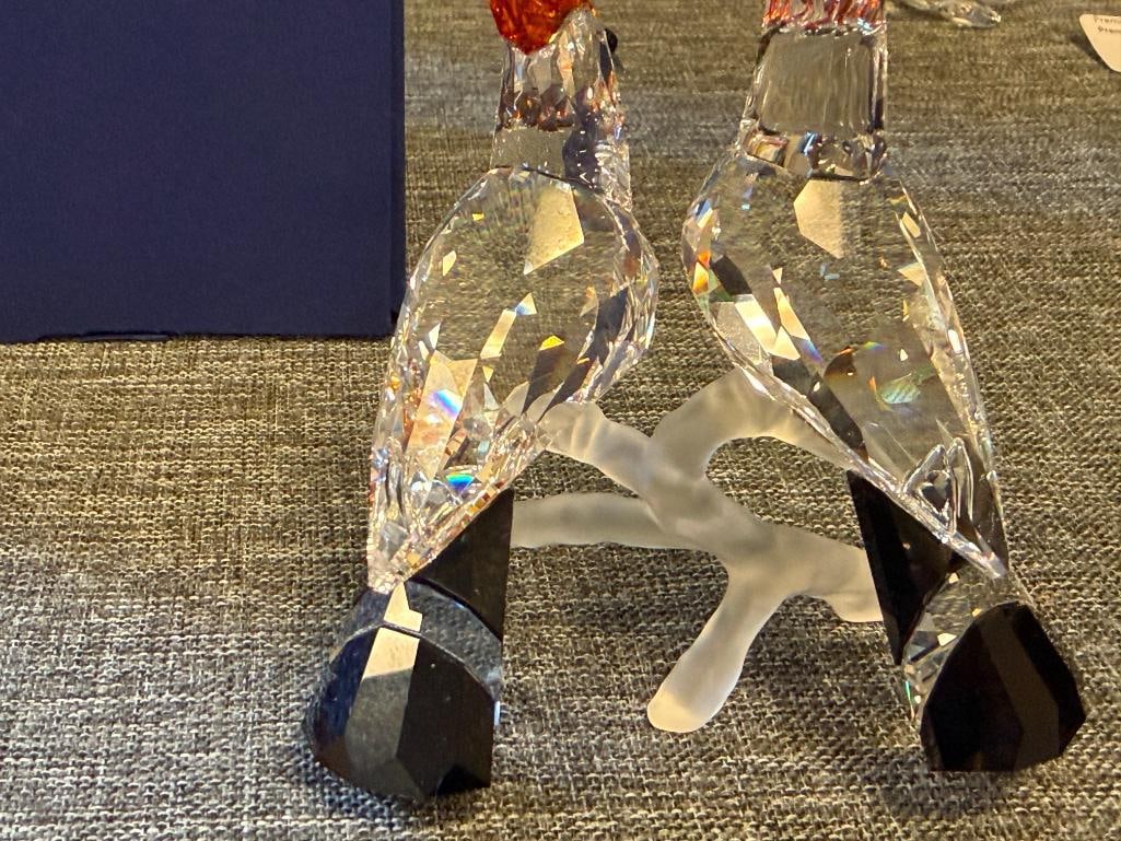 SWAROVKSI CRYSTAL HOOPES BIRD FIGURINES DESIGNED AND SIGNED BY ELISABETH ADAMER RELEASED IN 2008 - 6