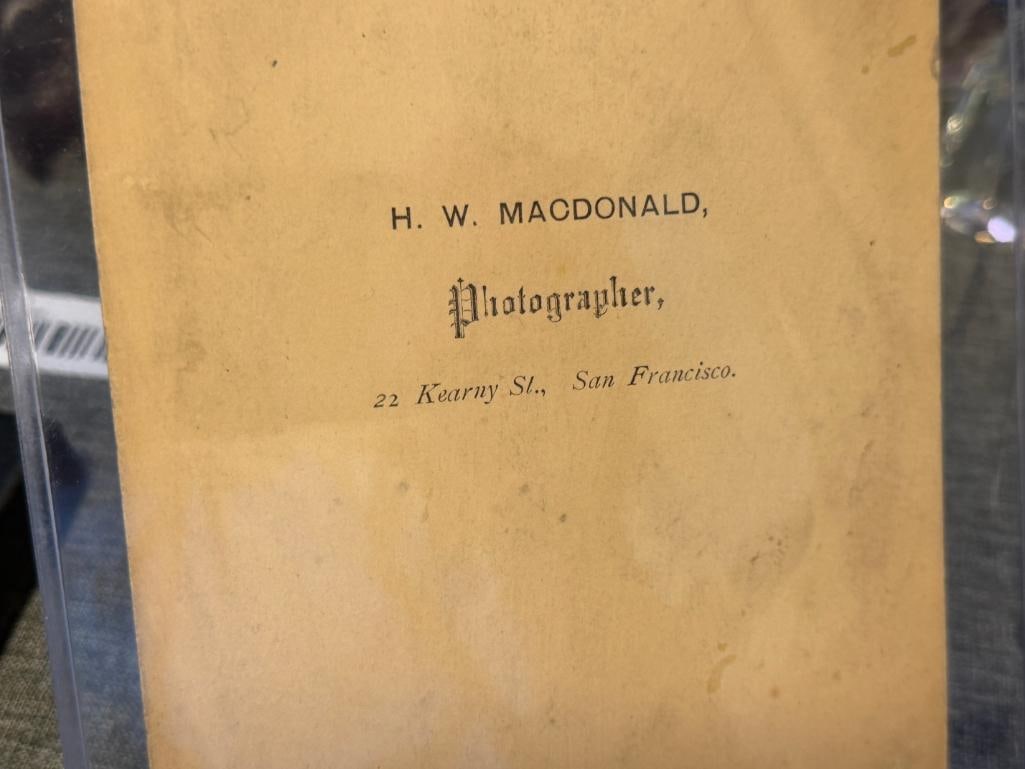 H.W. MACDONALD BRITISH PHOTOGRAPHER SEPIA TONED PORTRAIT PHOTOGRAPH - 6