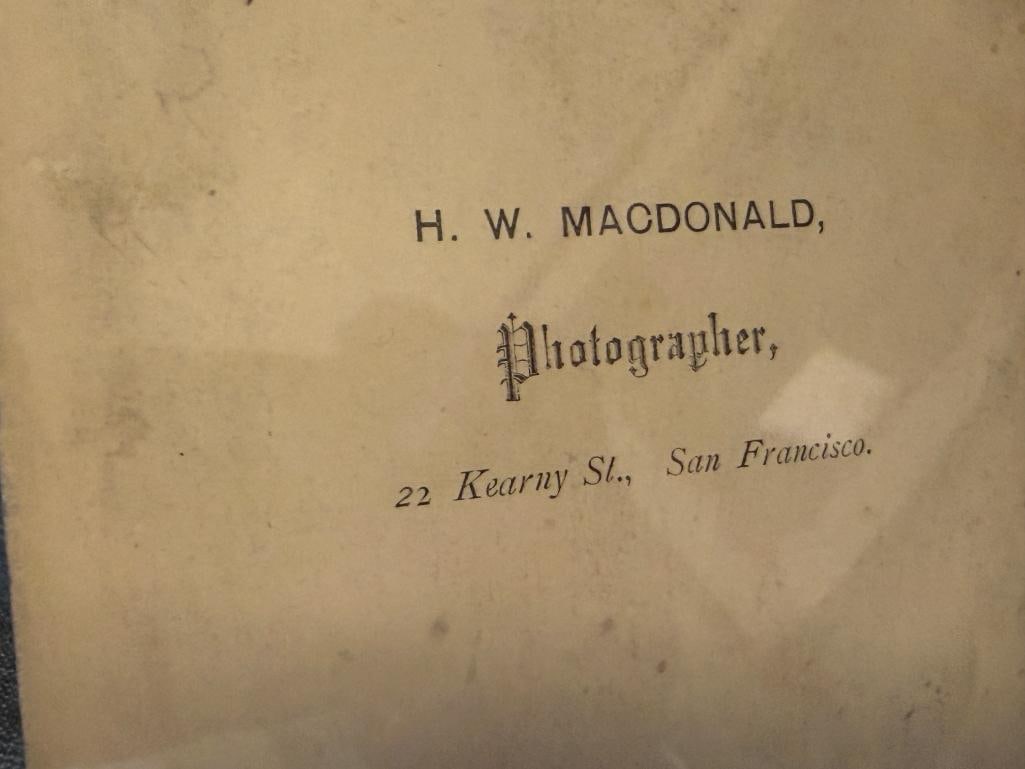 H.W. MACDONALD BRITISH PHOTOGRAPHER SEPIA TONED PORTRAIT PHOTOGRAPH - 7