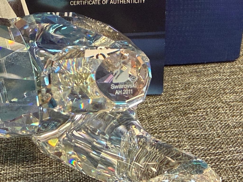 SWAROVSKI CRYSTAL SCS POLAR BEAR SIKU RELEASED IN 2011 DESIGNED BY ANTON HIRZINGER WITH PLAQUE - 11