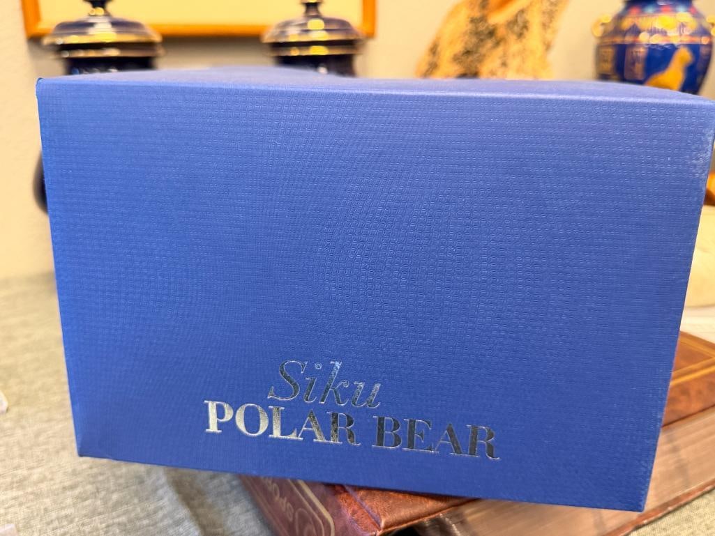 SWAROVSKI CRYSTAL SCS POLAR BEAR SIKU RELEASED IN 2011 DESIGNED BY ANTON HIRZINGER WITH PLAQUE - 12