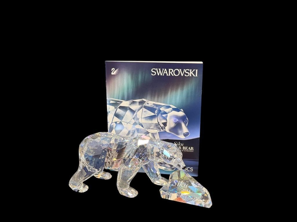 SWAROVSKI CRYSTAL SCS POLAR BEAR SIKU RELEASED IN 2011 DESIGNED BY ANTON HIRZINGER WITH PLAQUE (1 of 13)