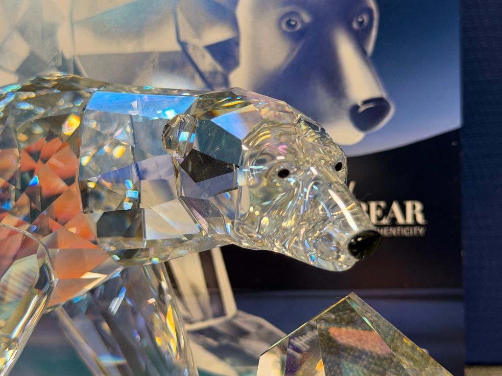 SWAROVSKI CRYSTAL SCS POLAR BEAR SIKU RELEASED IN 2011 DESIGNED BY ANTON HIRZINGER WITH PLAQUE - 4
