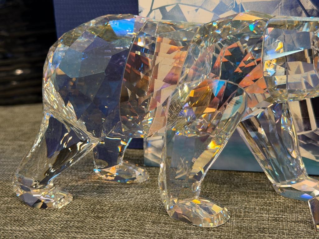 SWAROVSKI CRYSTAL SCS POLAR BEAR SIKU RELEASED IN 2011 DESIGNED BY ANTON HIRZINGER WITH PLAQUE - 5