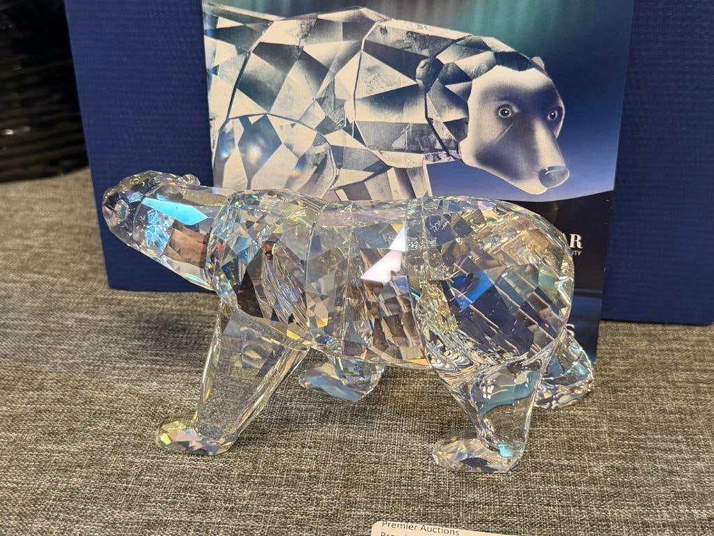 SWAROVSKI CRYSTAL SCS POLAR BEAR SIKU RELEASED IN 2011 DESIGNED BY ANTON HIRZINGER WITH PLAQUE - 7