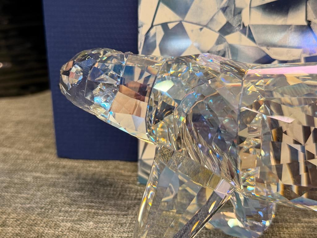 SWAROVSKI CRYSTAL SCS POLAR BEAR SIKU RELEASED IN 2011 DESIGNED BY ANTON HIRZINGER WITH PLAQUE - 9