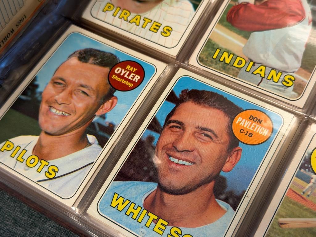 1969 TOPPS BASEBALL SET WITH HALL OF FAMERS AND STAR CARDS NEAR COMPLETE - 15
