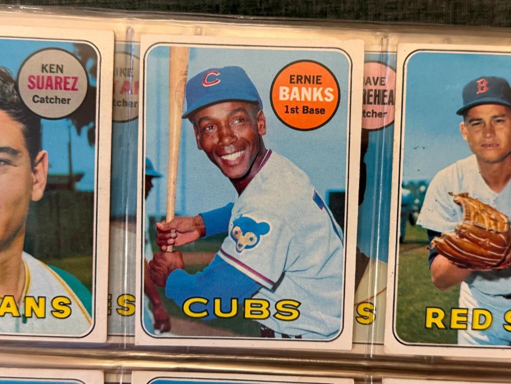 1969 TOPPS BASEBALL SET WITH HALL OF FAMERS AND STAR CARDS NEAR COMPLETE - 20