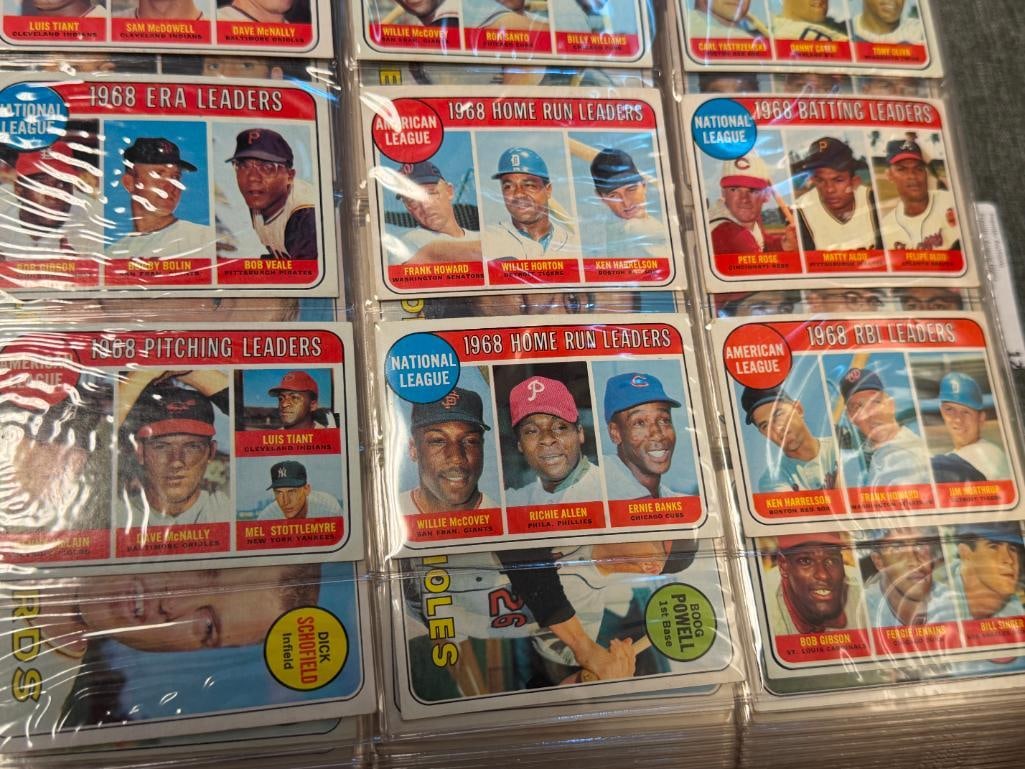 1969 TOPPS BASEBALL SET WITH HALL OF FAMERS AND STAR CARDS NEAR COMPLETE - 2