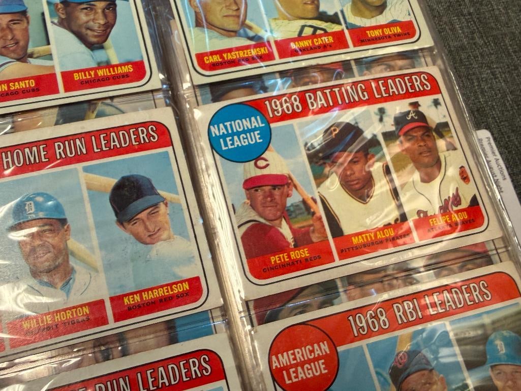 1969 TOPPS BASEBALL SET WITH HALL OF FAMERS AND STAR CARDS NEAR COMPLETE - 3