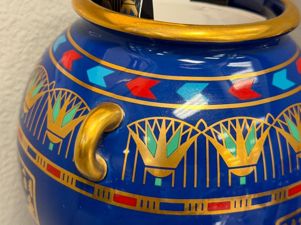 FRANKLIN MINT THE GOLDEN VASE OF BAST AND THE VASE OF THE GOLDEN FALCONS DESIGNED BY ROUSHDY GARAS - 10